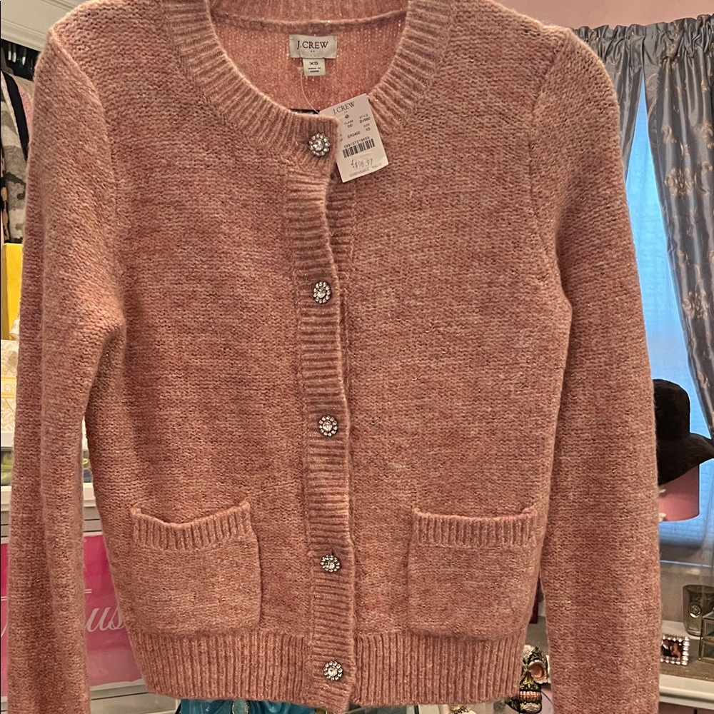 J. Crew Rose Cardigan Sweater